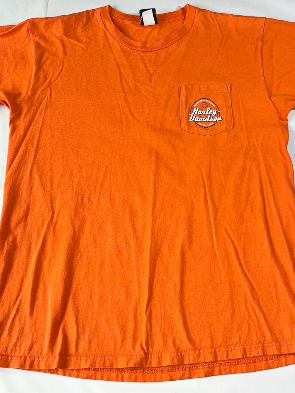 Vintage 2002 Harley Davidson XL Pocket Tee Holoubek Made USA